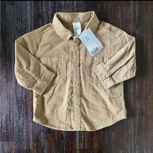 H&M Kids Tan Button Down Shirt